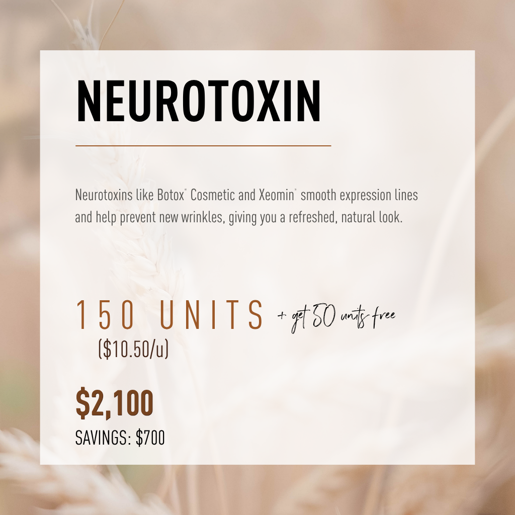 Neurotoxin - Buy 150 Units, Get 50 Units FREE!
