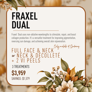 Fraxel® Dual + VI Peel Skin Resurfacing Package — Two Areas