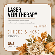 Vein Therapy — Cheeks + Nose