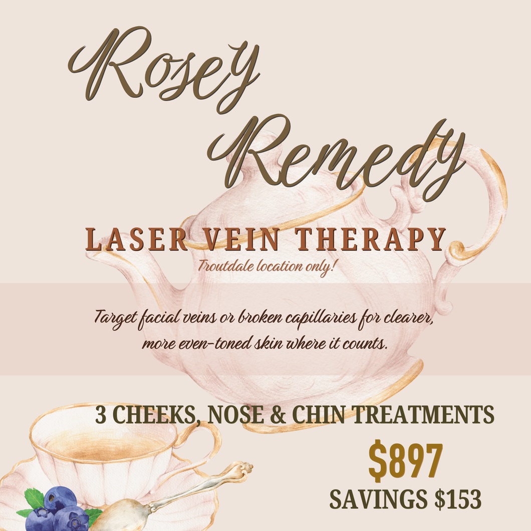 Rosey Remedy - Vein Therapy - Cheeks, Nose & Chin