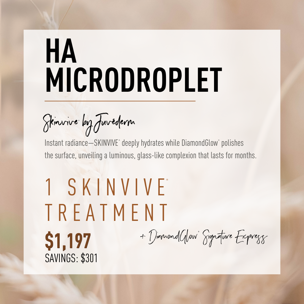 1 SkinVive Treatment + Diamond Glow Signature Express