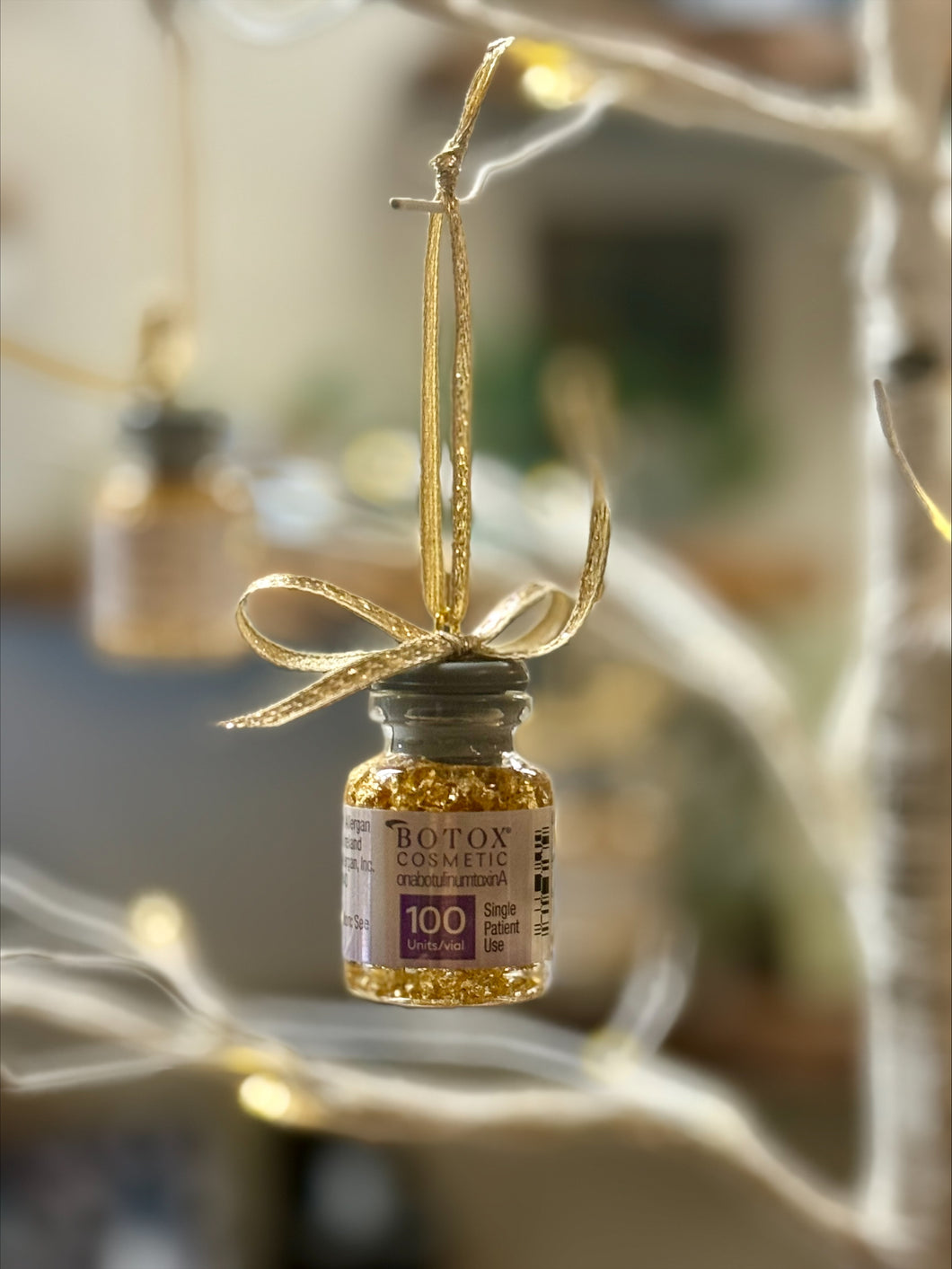 Botox Bottle Ornament – Limited Edition Holiday Glow Keepsake
